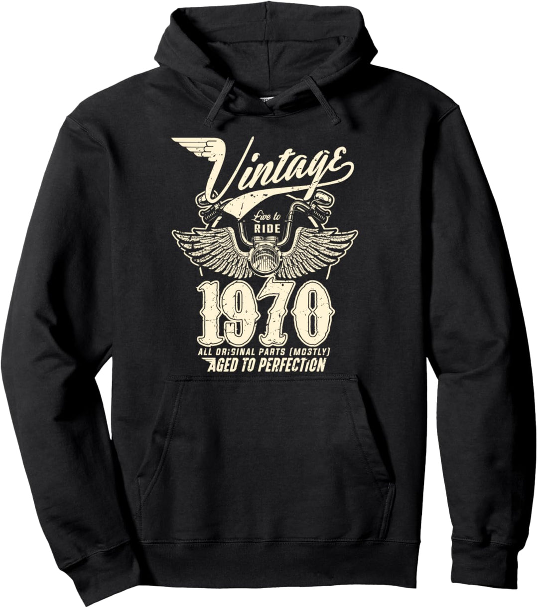 50. Geburtstag Geschenk Vintage 1970 50 Jahre Männer Frauen Pullover Hoodie