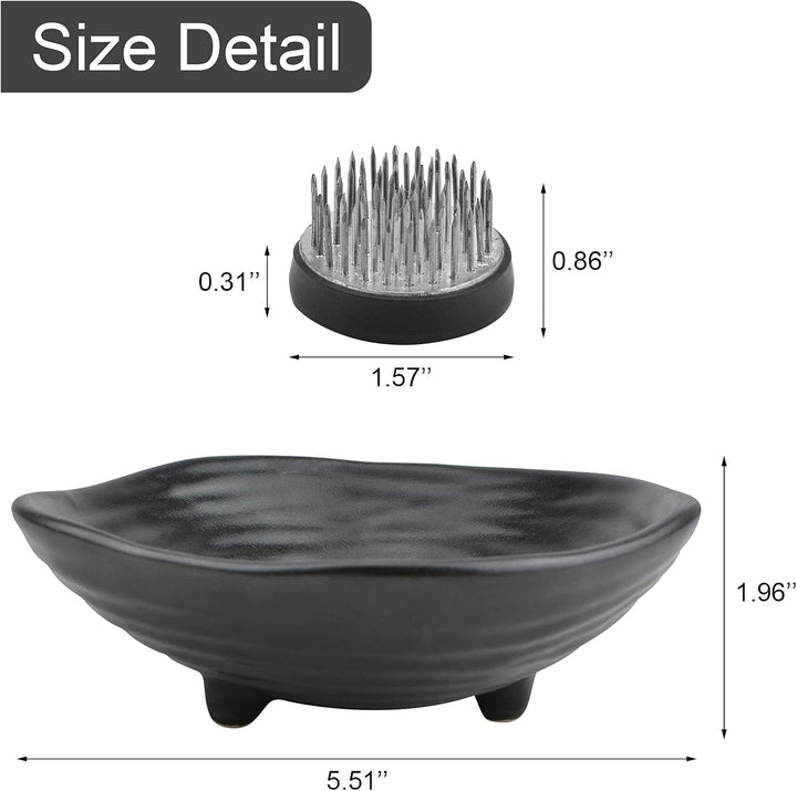 CRAFFANCY Blumentopf, unregelmässiger Mini-Blumentopf aus Keramik mit 4,6 cm grosser Frosch und weis