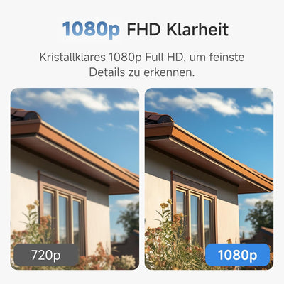 Noorio Überwachungskamera Aussen, B200 Outdoor Aussen/innen Akku WlAN kabellos WIFI Kamera Überwachu