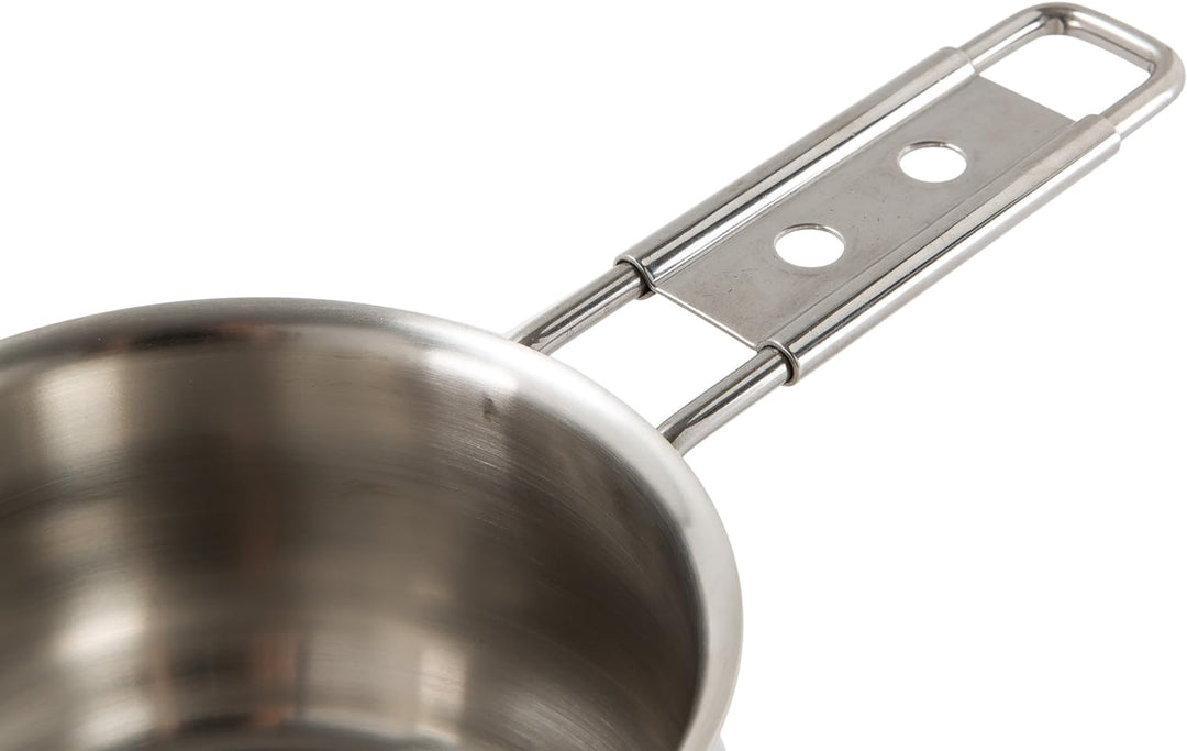 Barazzoni 001010014 Casseruola Manico Lungo, Diametro 14 cm, Linea Tummy in Acciaio, 18/10, 14 cm
