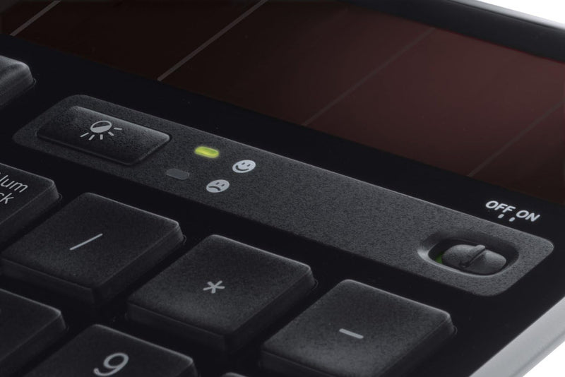 Logitech K750 Kabellose Solar Tastatur für Windows, 2,4 GHz kabellos mit USB-Unifying-Empfänger, Ult