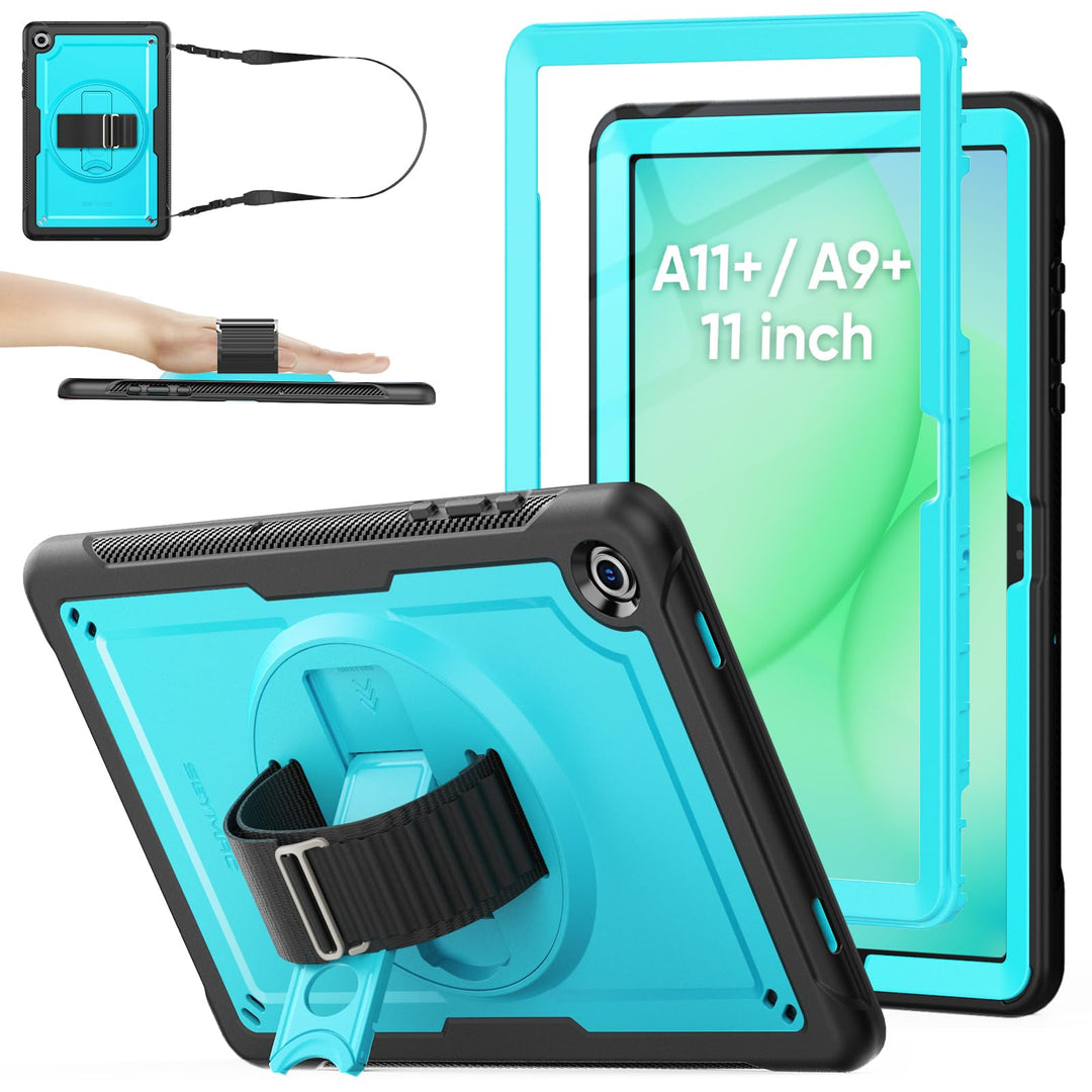 SEYMAC stock Hülle für Samsung Galaxy Tab A11+ Plus/A9+ Plus 11 Zoll 2025/2023, Stossfeste Hülle mit