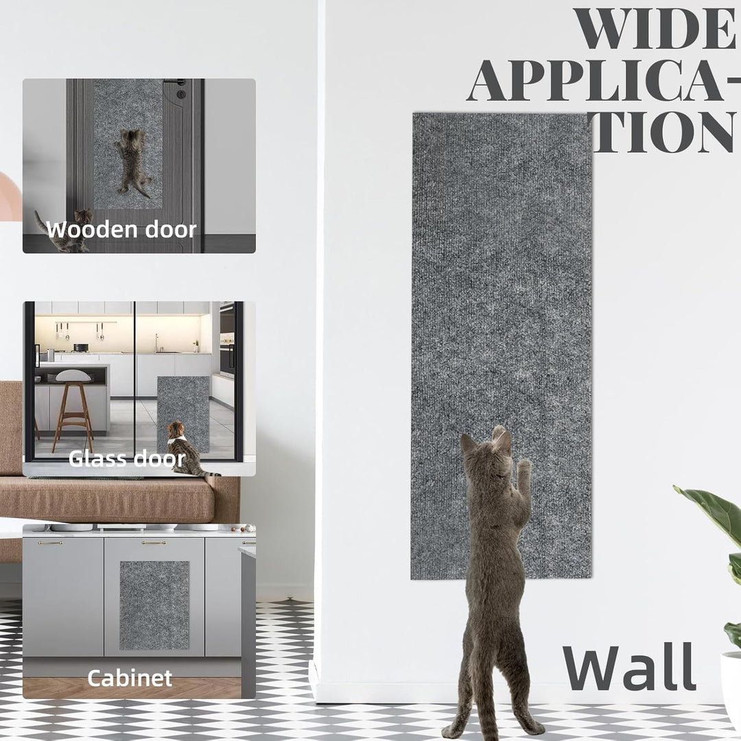 Kratzbaum für Katzen, selbstklebend, Katzenkratzer, Teppich, Kratzbaum für Katzen für Wand und Ecke,