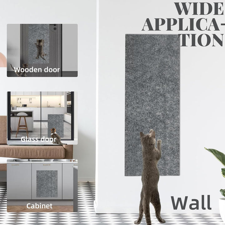 Kratzbaum für Katzen, selbstklebend, Katzenkratzer, Teppich, Kratzbaum für Katzen für Wand und Ecke,
