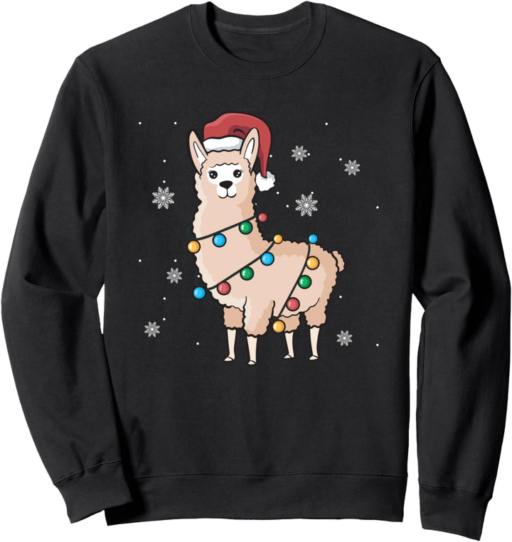 Lustige Alpaka-Weihnachten Sweatshirt