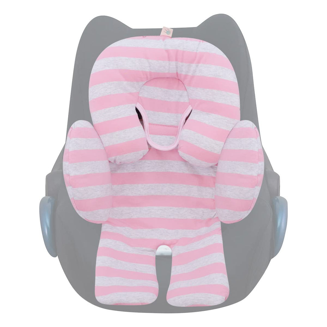 JYOKO Kids Sitzverkleinerer Antiallergikum Universal Baby 100% Baumwolle (Pink Island, Enthält Kopf-