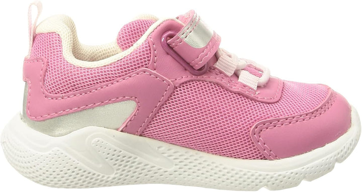 Geox Baby-Mädchen B Sprintye Girl Sneaker, Fuchsia Silver