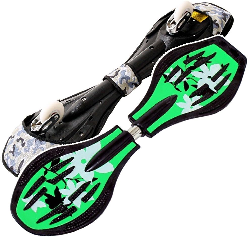 FunTomia Waveboard Original Mach1 Kugellager inkl. Tasche (Verschiedene Farbdesigns) Grün /