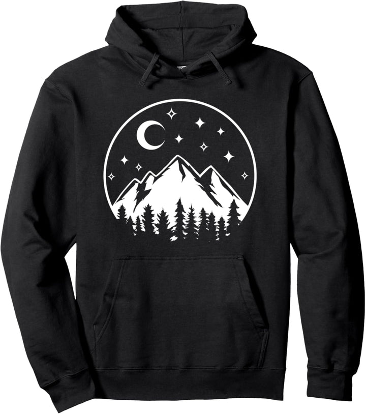Leben in den Bergen Wandern Abenteuer Wald Pullover Hoodie