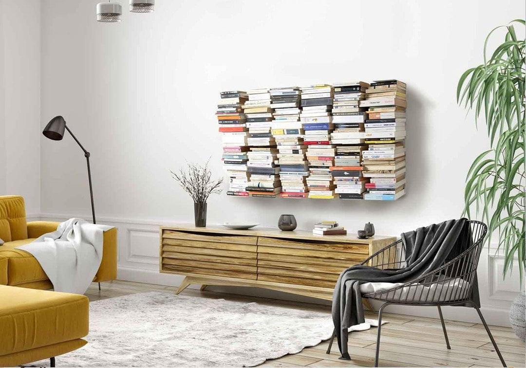 TEEbooks Bücherregal - Vertikales Bücherregal 60 cm - Satz von 2 2 Stück, 2 Stück