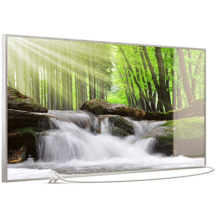 STEINFELD Heizsysteme® Glas Bild Infrarotheizung mit Thermostat | Made in Germany | viele Motive 350