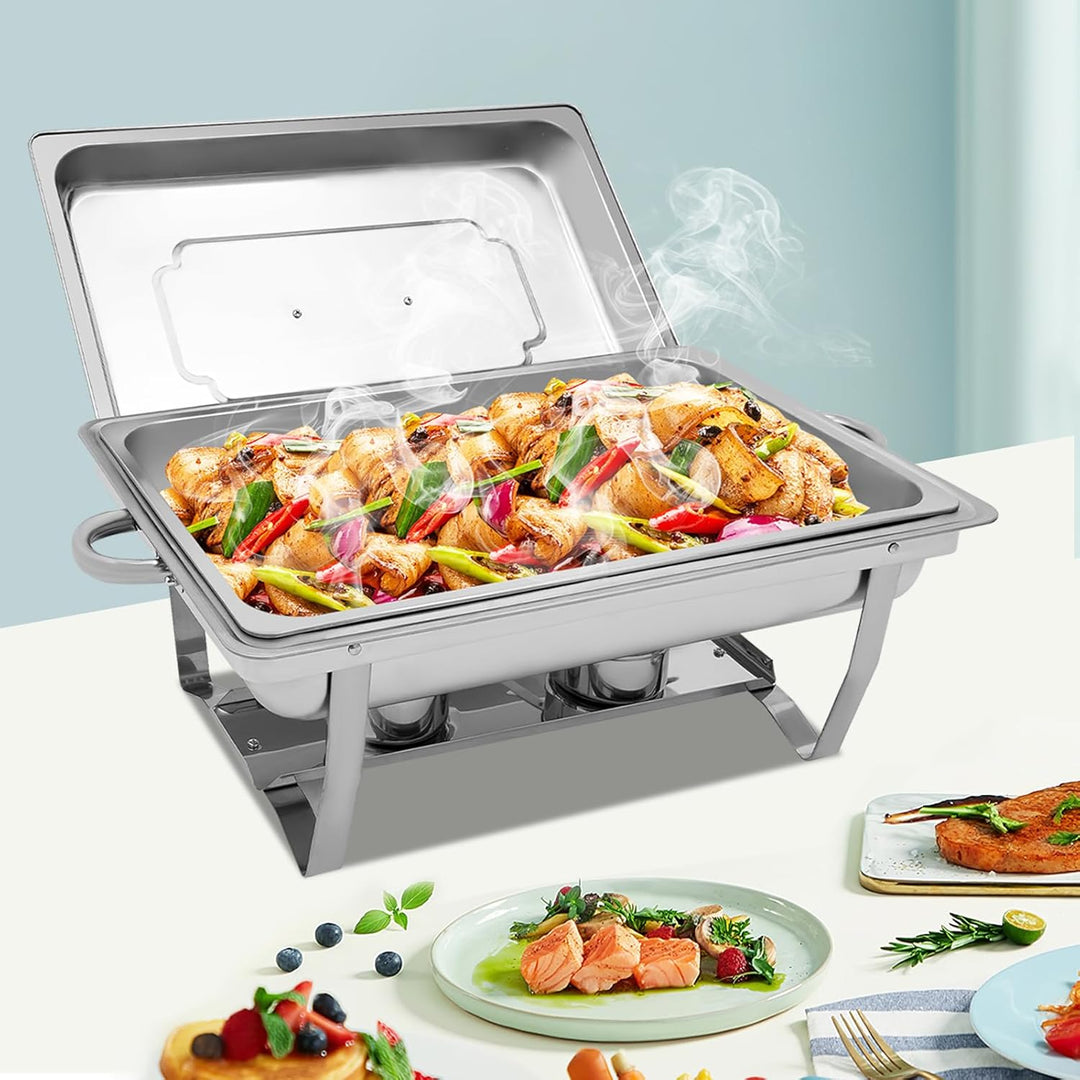 9L Warmhaltebehälter Essen, Edelstahl Wärmebehälter für Speisen, Warmhaltegerät mit Cover, Speisewär