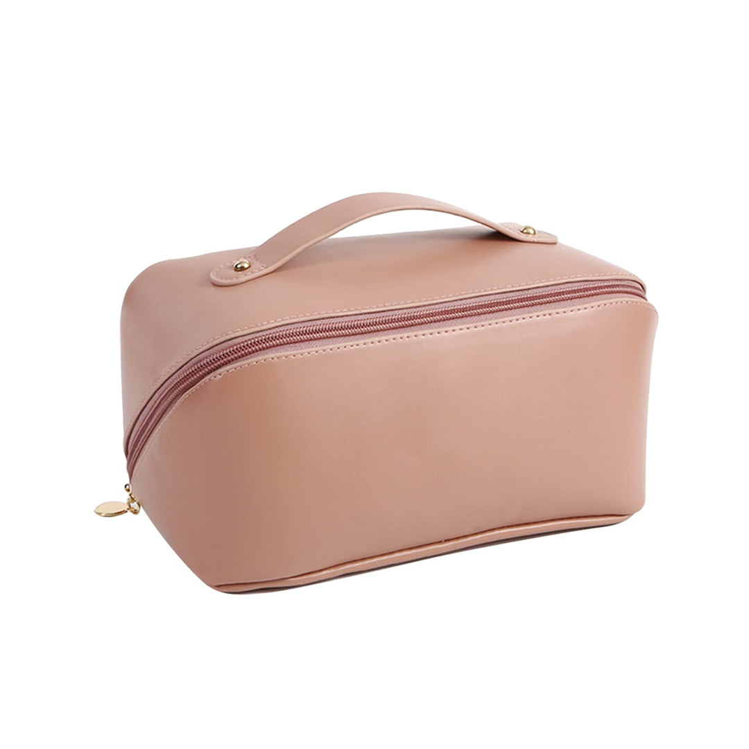 CORIOS Grosse Kapazität Kosmetiktasche Wasserdicht Kulturtasche Leder Schminktasche Multifunktions K