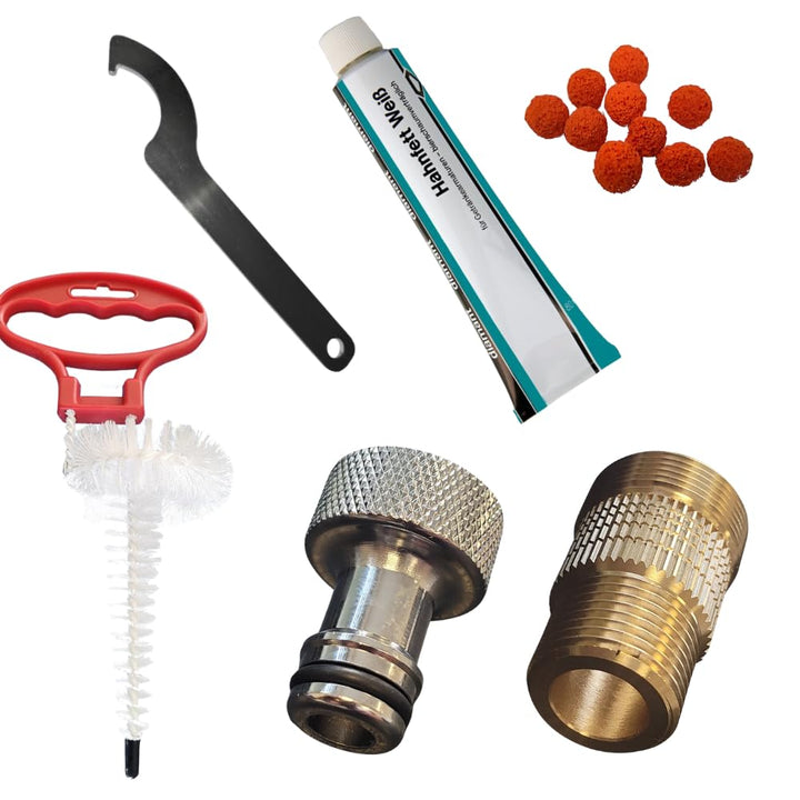 Reinigungsset für Bierleitung mit 15 Teilen Schwammkugeln für 4mm Leitung & 28mm Reinigungsadapter