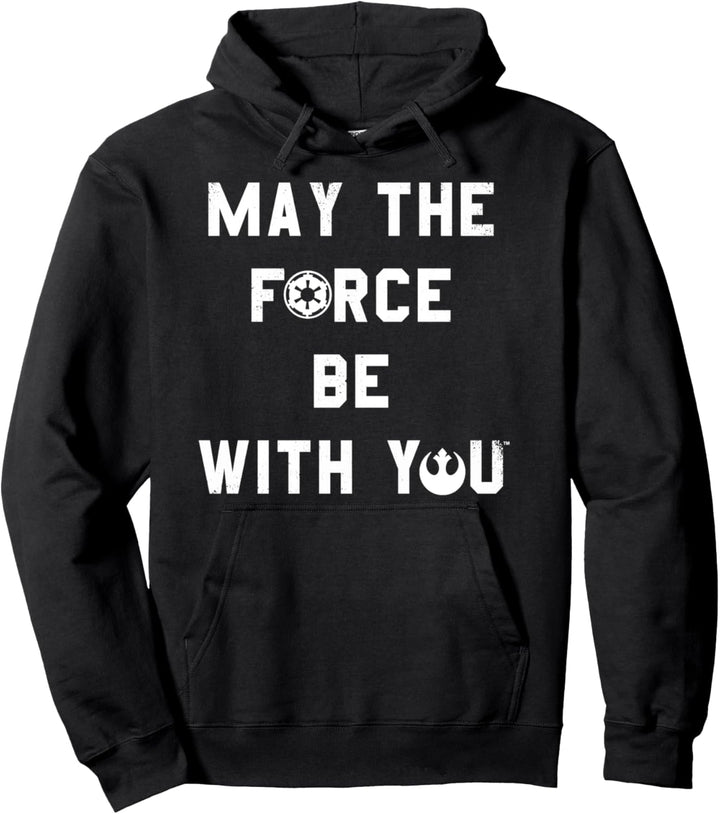 Star Wars May The Force Be With You Sith & Rebellion Emblem Pullover Hoodie
