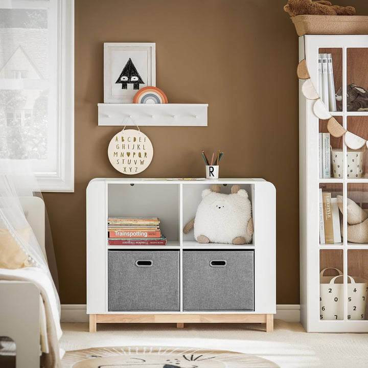 SoBuy KMB85-W Kinderregal Bücherregal Kinderzimmer Regal Aufbewahrungsregal für Kinder Kinderzimmer