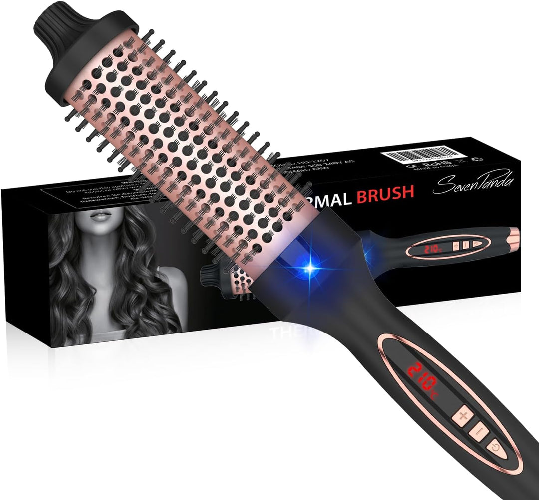 Thermal Brush für den Blowout-Look,Wärmebürste 38mm, Thermobürste Rundbürste 130-230℃, Heat Brush Vo