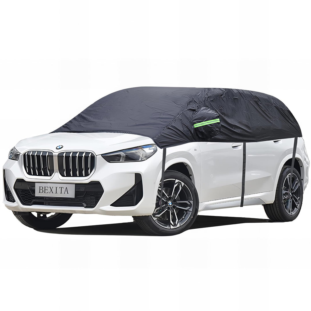 BEXITA Halbgarage Auto Winter Abdeckplane wasserdichte Outdoor Auto Autoabdeckung Halbe Autoplane Au