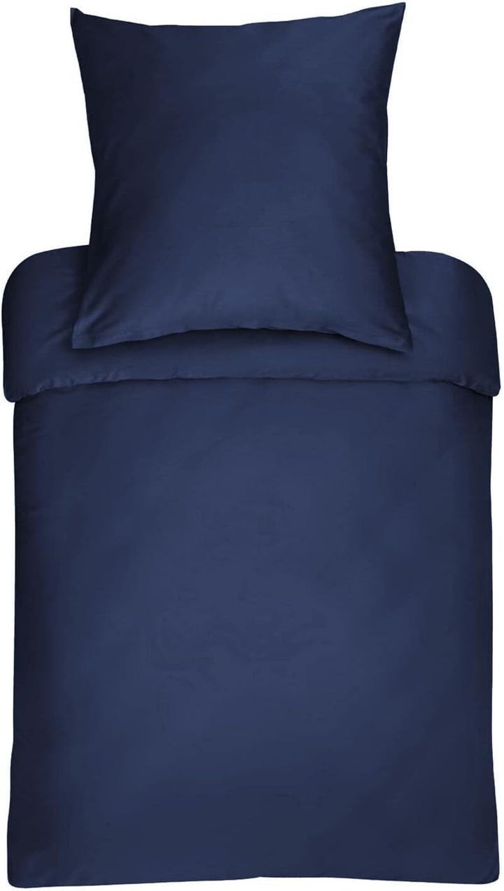 Bassetti Uni Bettwäsche, Baumwolle, Bluette, 155X220 cm 155X220 cm Bluette, 155X220 cm Bluette