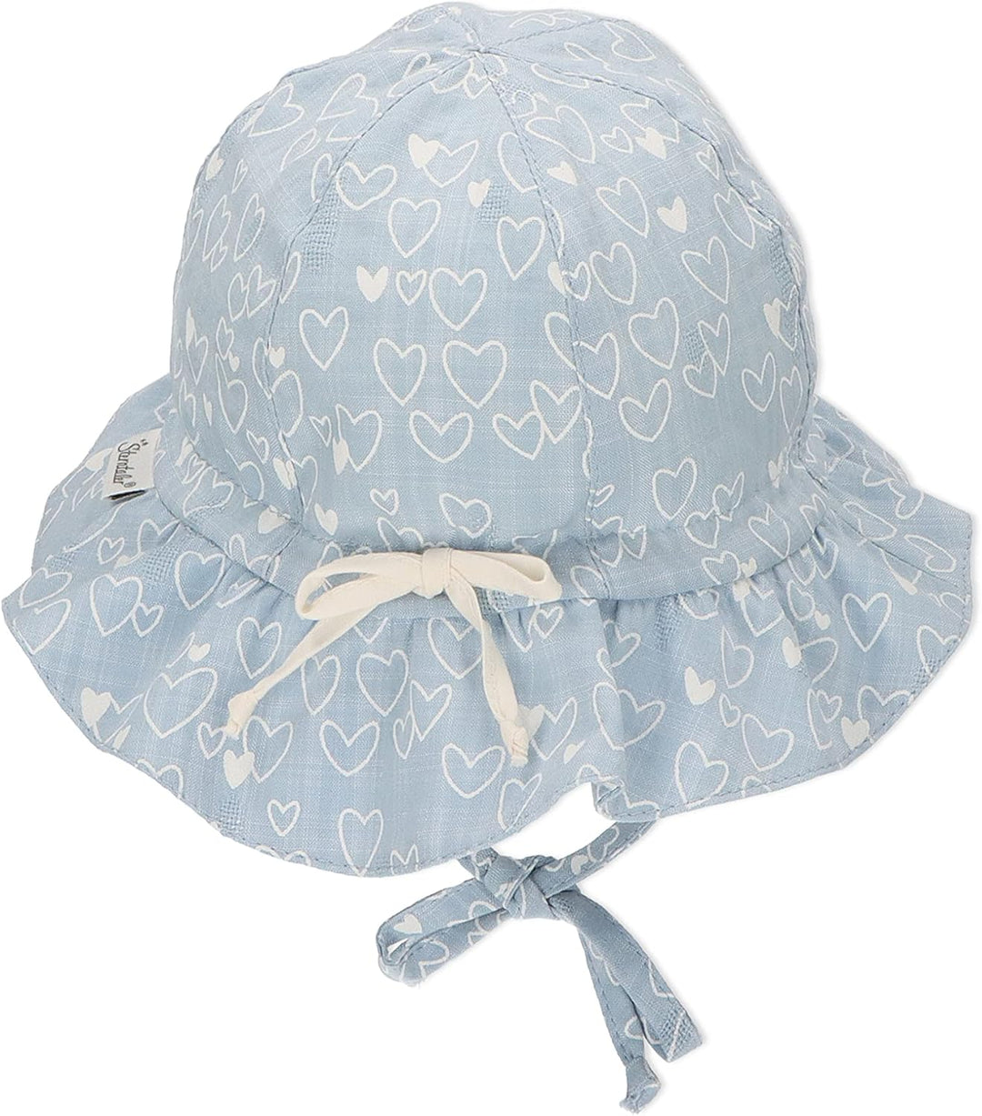 Sterntaler Mädchen Herzis Hut 45 hellblau, 45 hellblau