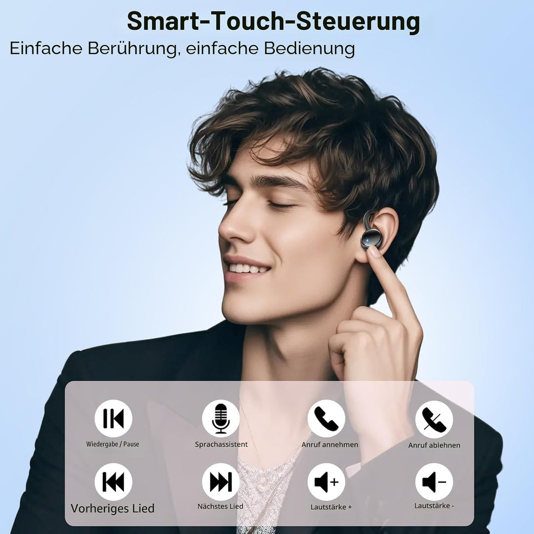 2026 Kopfhörer Kabellos Bluetooth 5.4, Bluetooth Kopfhörer, 4 ENC Noise Cancelling Mics, 50 Std Spie