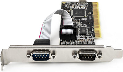 StarTech.com RS232 PCI Karte - PCI auf 2 Serielle Port-Karte - PCI 2-Port DB9 Serielle Controller-Ka