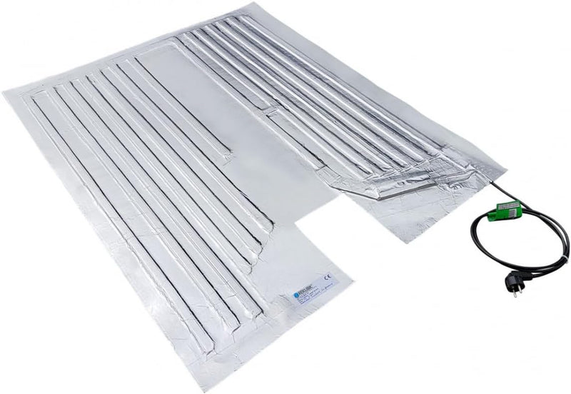 REKUBIK IBC Heizmatte Alukaschiert Bodenheizmatte IP54 (230V) Palettengrösse 120x80cm (600/800l IBC)