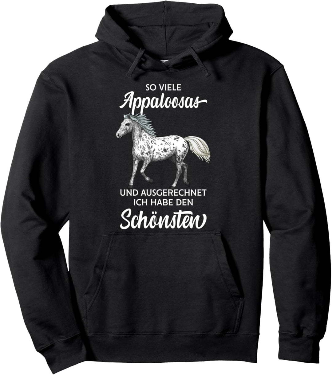 Appaloosa Pferd Reiterin Damen Pferde Mädchen Pullover Hoodie