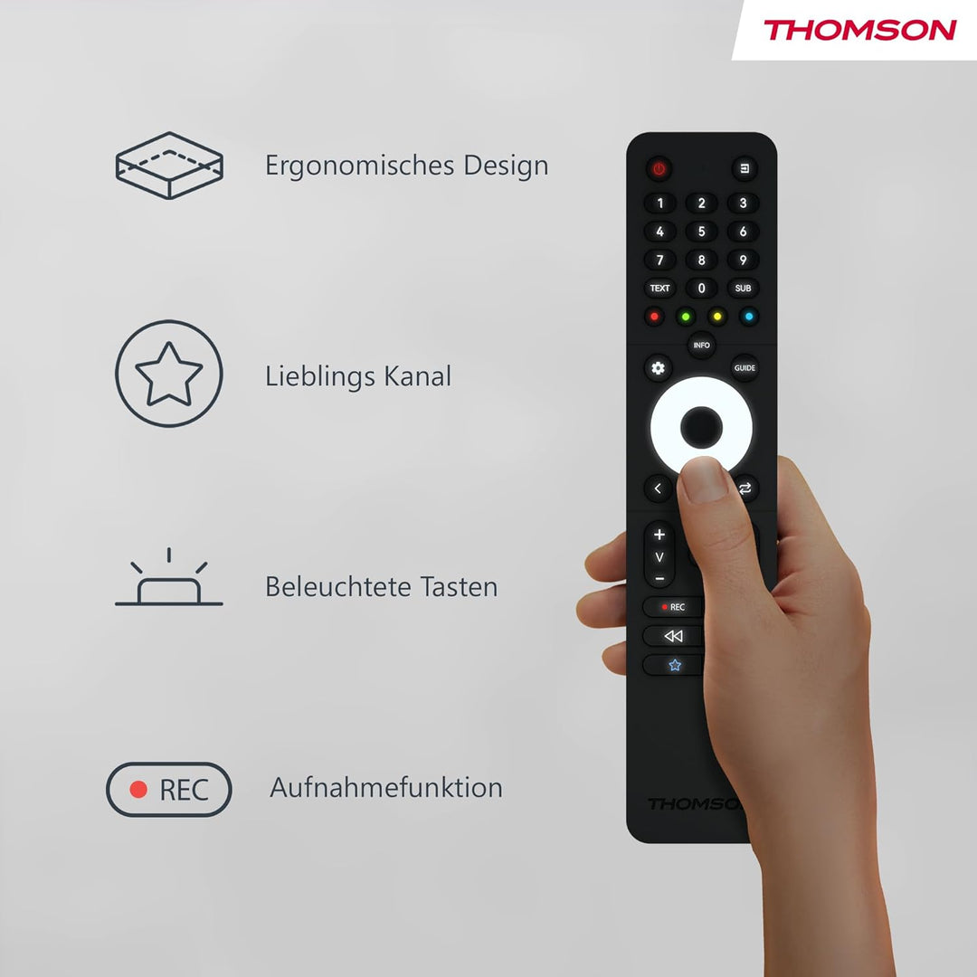 Thomson 40 Zoll (101 cm) LED Full HD Easy TV – Kein Smart – Hotel Mode, USB, HDMI, Triple-Tuner (Kab