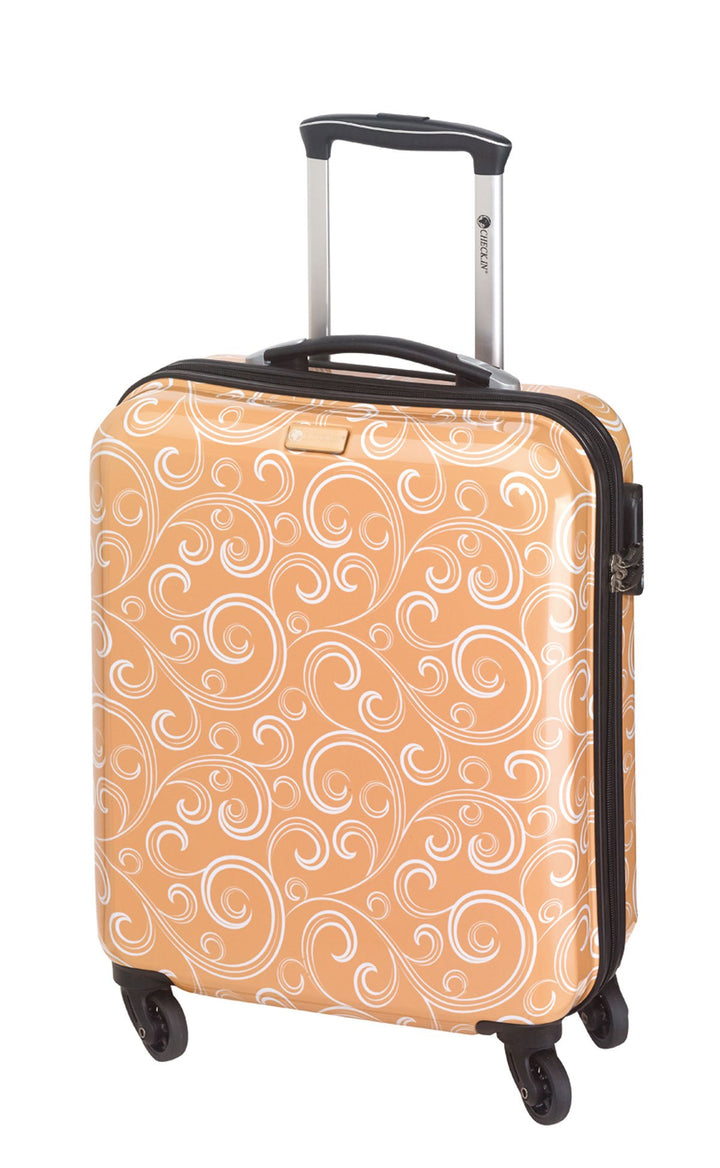 Bowatex Kleiner Koffer mit Handgepäck Masse Gelb Apricot Blume 53 cm