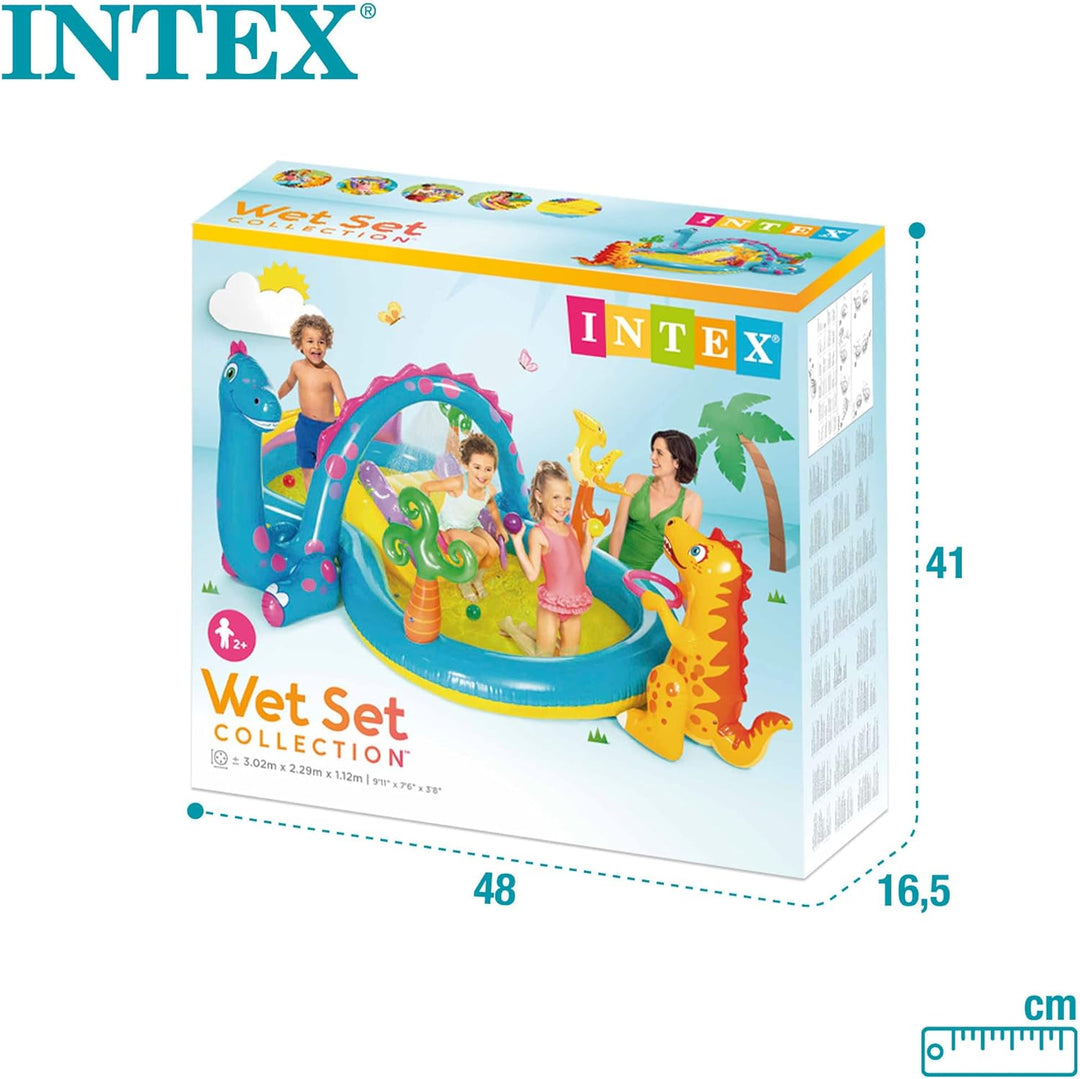 Intex Dinoland Play Center Aufblasbares Wasserspielzentrum, verschiedene Modelle (mit und ohne Vulka
