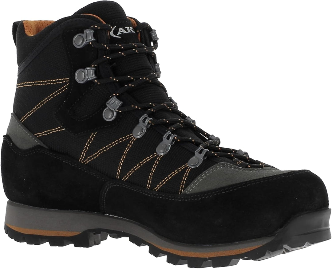 AKU Herren Trekker Lite III Wide GTX Schuhe, Black-orange, UK 7