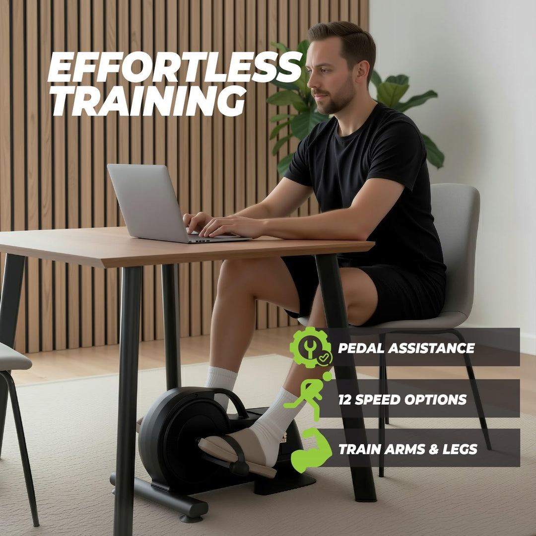 VirtuFit MB450 Elektrischer Bewegungstrainer – Pedaltrainer für Arme & Beine – 12 Geschwindigkeiten