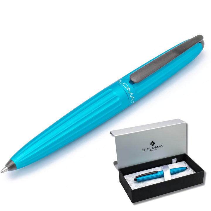 DIPLOMAT - Kugelschreiber Aero Türkis EasyFlow - Schick und elegant - Langlebig - 5-Jahre-Garantie -