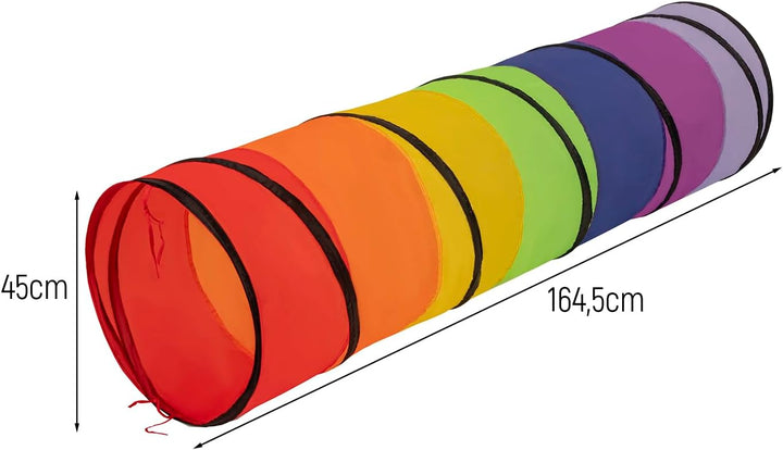 Selonis Pop-Up Tunnel Mit 900 Bälle Für Kinder Krabbel Spieltunnel, Mehrfarbig:Mint/Babyblau/Türkis/