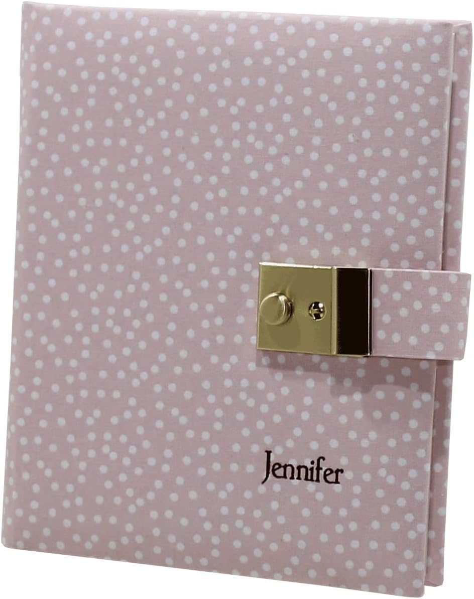 Tagebuch mit Schloss Pallino in Rosa (Namensprägung unten rechts), Namensprägung unten rechts