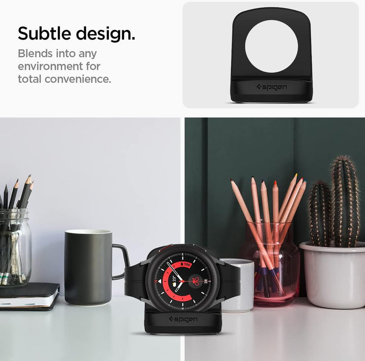 Spigen S353 Smartwatch Ladestation Ständer Dockingstation Kompatibel mit Galaxy Watch 8 Classic 46mm
