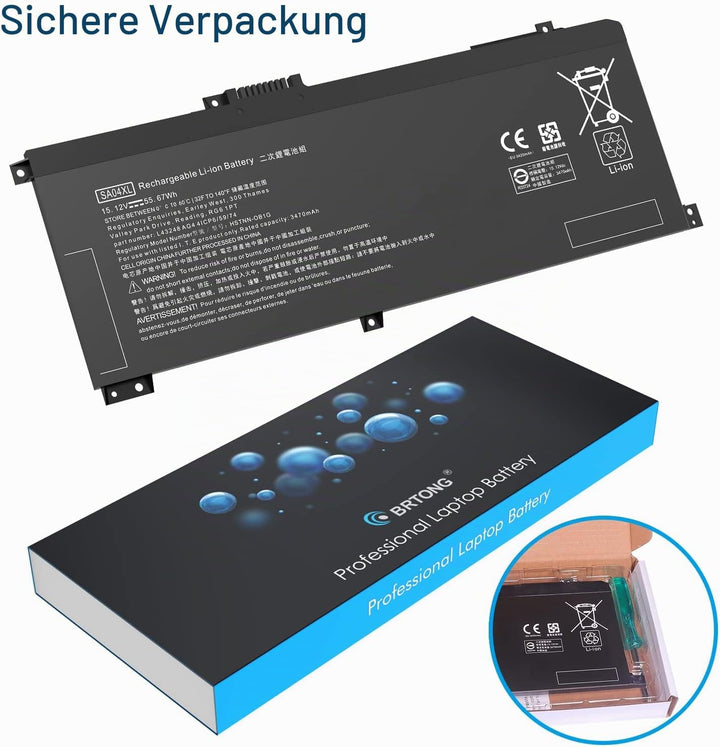 SA04XL L43267-005 Laptop Akku SAO4XL kompatibel mit HP Envy X360 15-DR 15-DR0010TX 17-CG 17T-CG Seri