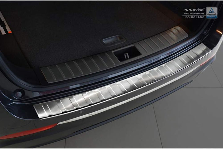 Spiegelschwarz Edelstahl Heckstossstangenschutz kompatibel mit Mazda CX-5 II 2017- inkl. Facelift 'R