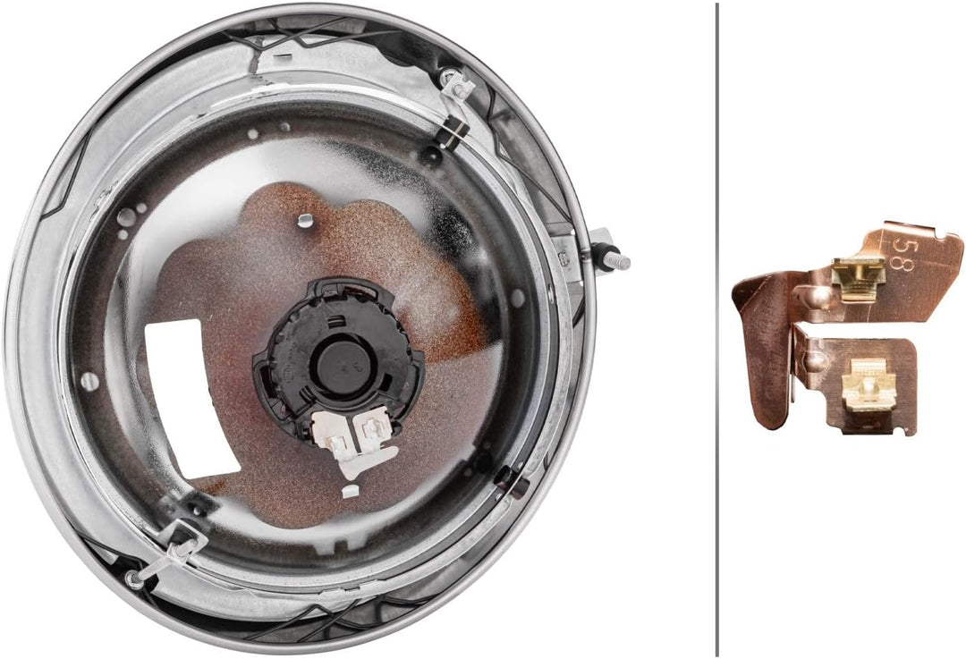 HELLA 1A8 001 149-331 Glühlampe-Hauptscheinwerfer - 12V - oval - Anbau/Einbau - links