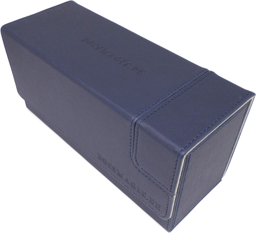 docsmagic.de Premium Magnetic Tray Long Box Dark Blue Small + 2 Flip Boxes - Dunkelblau Small + 2 Fl