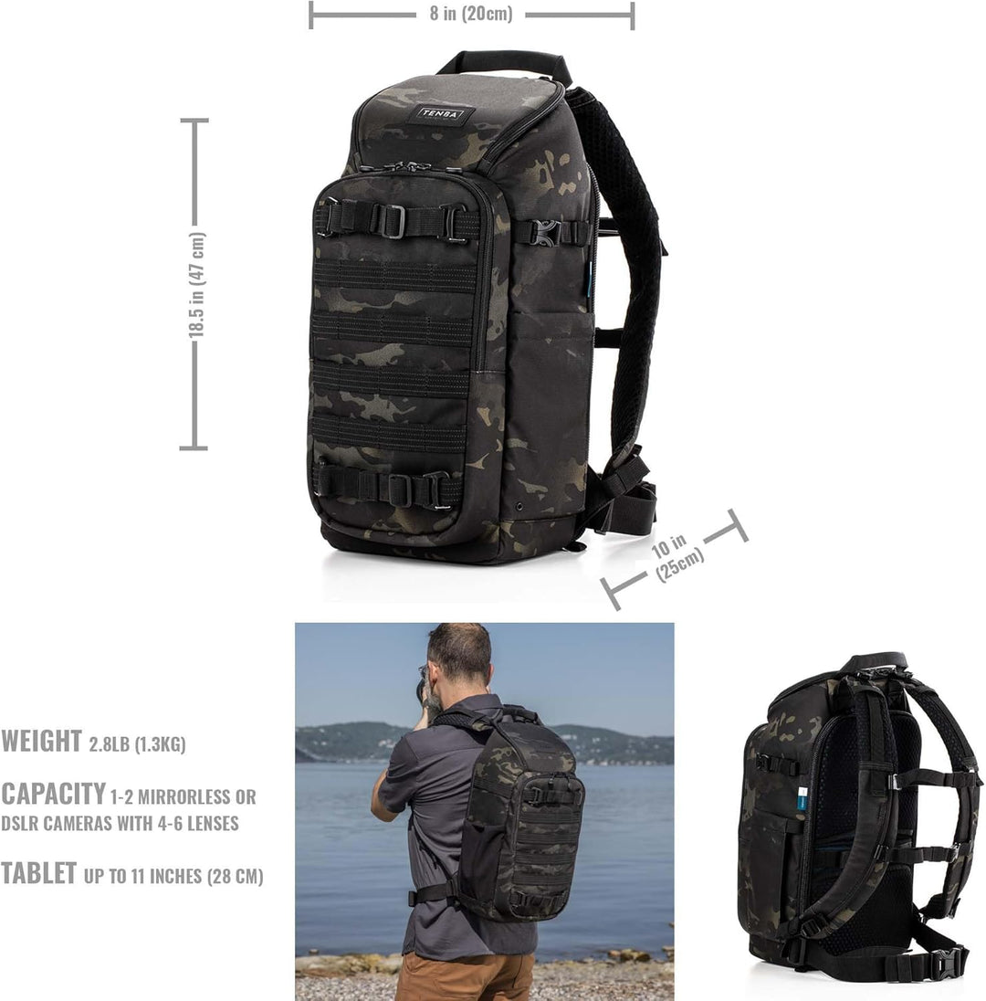 Tenba Unisex Axis V2 Gepäck – Kabinengepäck (1er Pack) 16 Liter Multicam Black, 16 Liter Multicam Bl