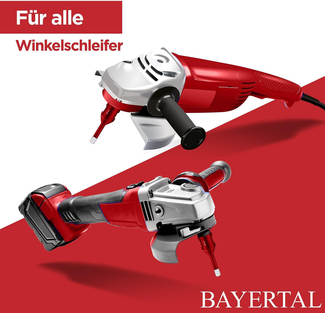 Fliesenbohrer Set 3tlg. 6, 8, 10 mm, M14 Premium – Diamantbohrer für harte Fliesen und Feinsteinzeug