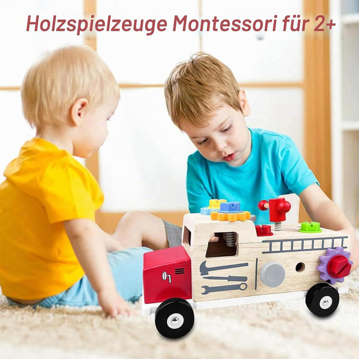 Montessori Spielzeug ab 2 Jahre, Kinderspielzeug Spiele, Werkbank Kinder Geschenk Junge Mädchen, Wer
