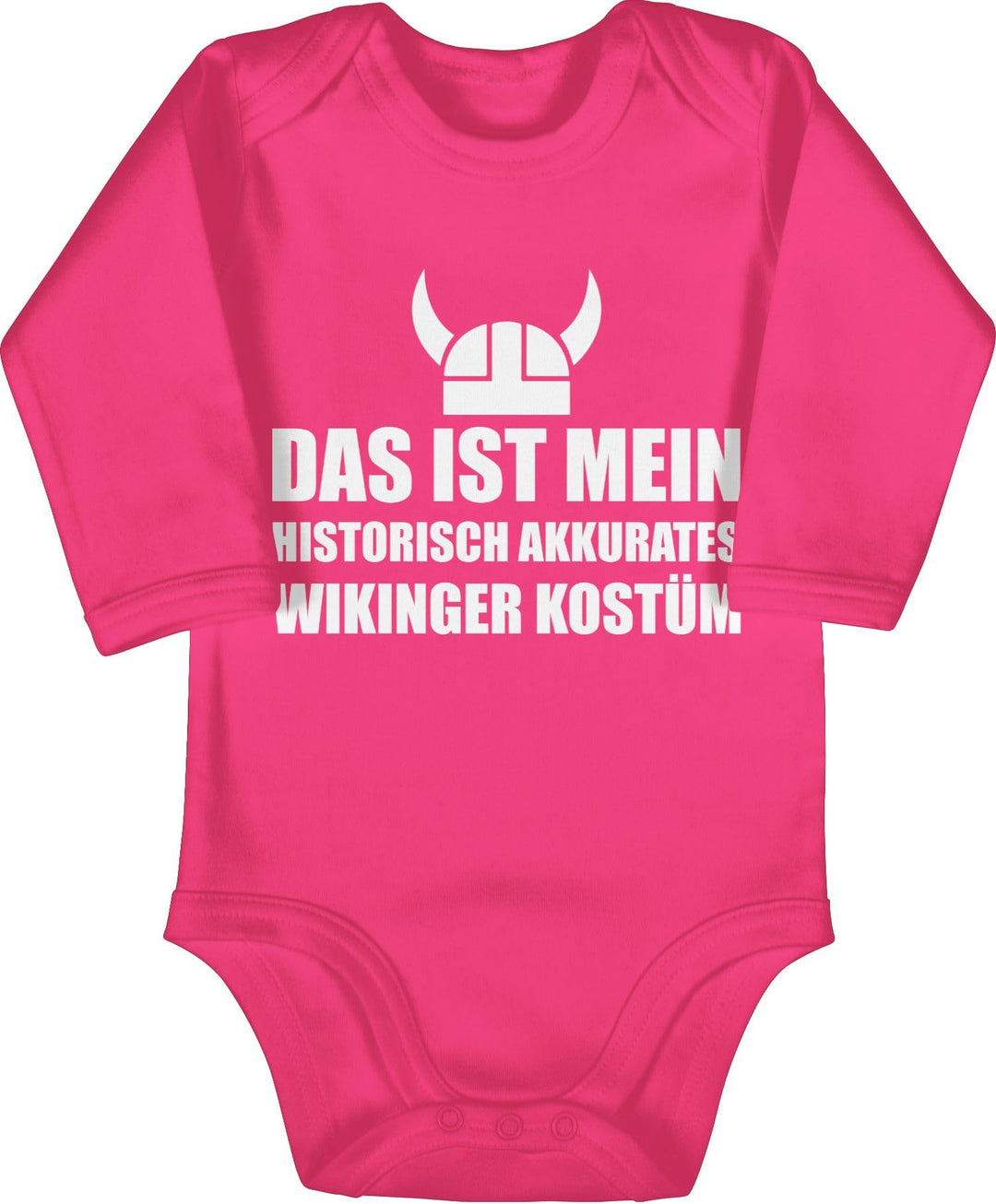 Shirtracer - Baby Body langarm Mädchen Junge - Karneval & Fasching - Das ist mein Wikinger Kostüm Vi