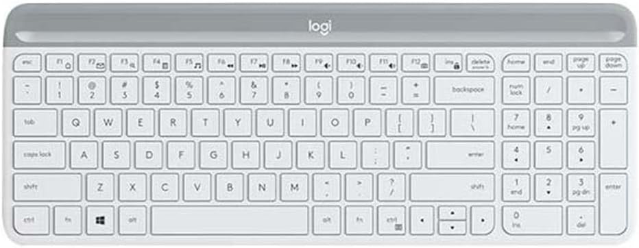 Logitech MK470 Slim Combo Kabelloses Tastatur-Maus-Set, 2.4 GHz Verbindung via Nano-USB-Empfänger, 1