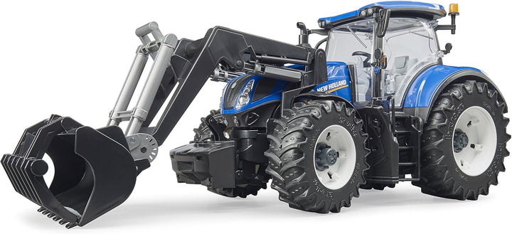 bruder 03121 - New Holland T7.315 mit Frontlader - 1:16 Bauernhof Landwirtschaft Traktor Trecker Sch
