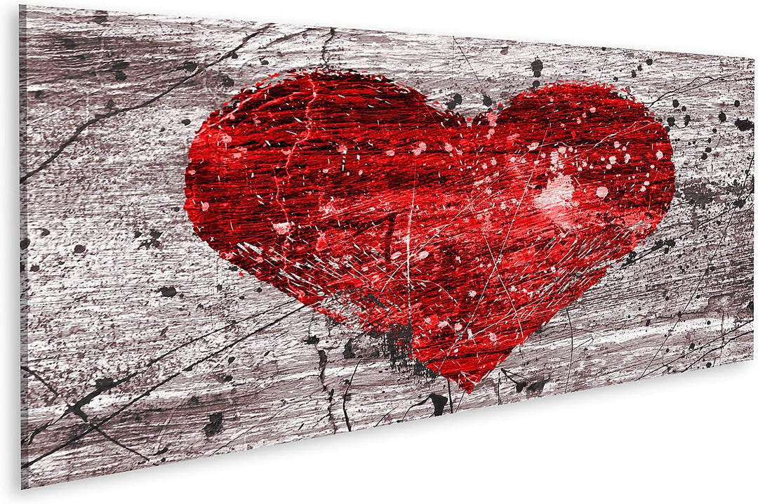 islandburner Bild auf Leinwand Grunge Hintergrund Mit Abstraktem Herz Bilder Wandbilder Poster Leinw