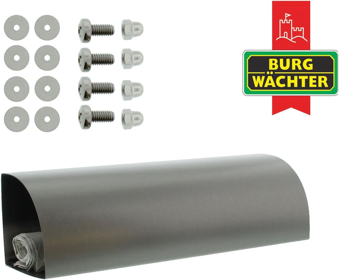 Burg-Wächter Zeitungsrolle aus Edelstahl mit transparentem Schutzlack, 3820 Ni