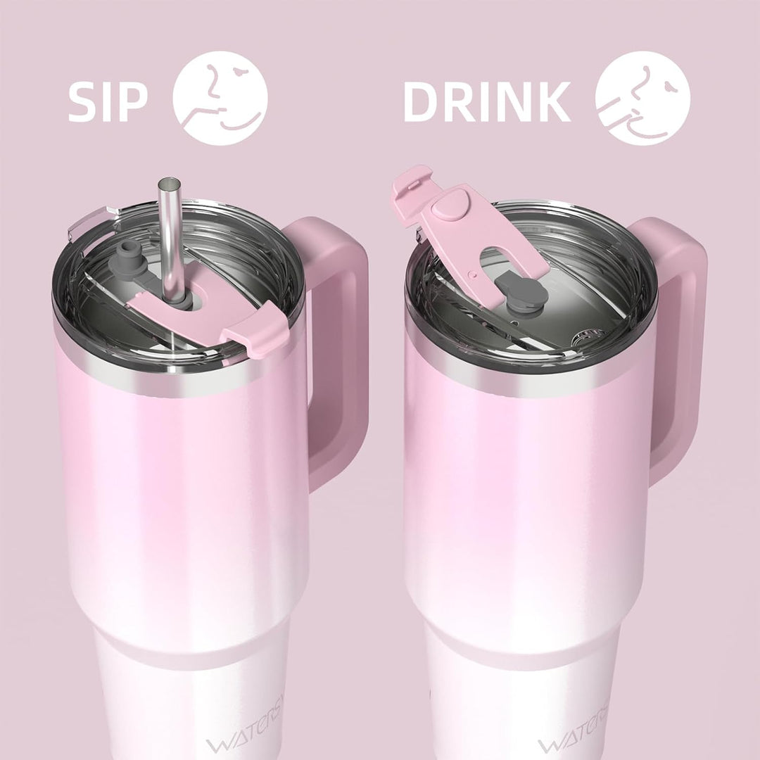 WATERSY 40oz Kaffeebecher to Go Thermobecher Doppelwandiger Edelstahl Vakuum Auslaufsicher Trinkbech